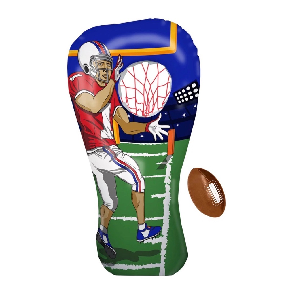 Inflatable Football Toss Target Party Game, Sports Toys Gear and Gifts for Kids